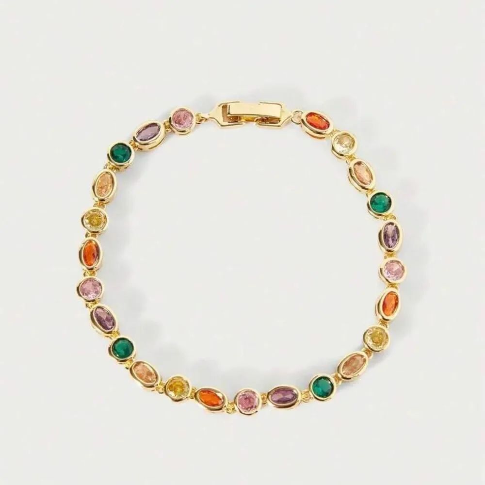 multicolor gem bracelet D12